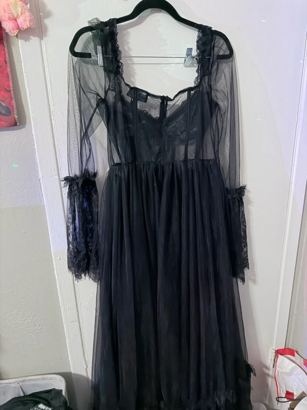 NWT WIDOW Dance with Death sheer dress size Large - Picture 3 of 6